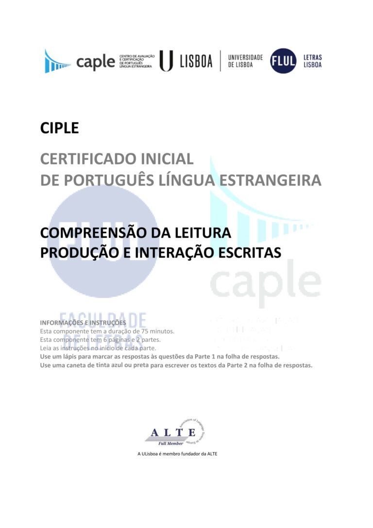 CIPLE (A2) Master European Portuguese