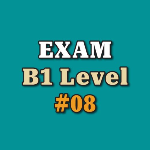 B1 Level Exam #08