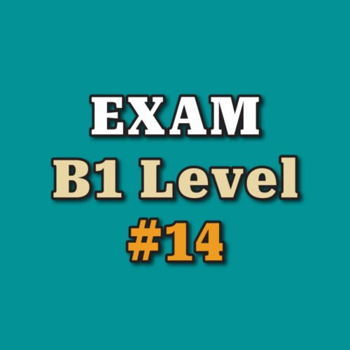 B1 Level Exam #14